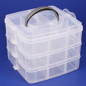 #BX-8330 Frosted Plastic 3 Layer Storage Box