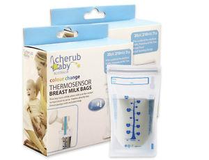 Cherub Baby ThermoSensor Breast Milk Bags 20 pack