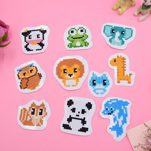 Cute Animals Stickers (6 Pack) - 5D Diamond Painting