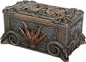 Dragon Chest Jewelry Trinket Box Storage Container Fantasy Home Decoration New