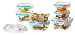GlassFresh Food Storage Container Set with Locking Lids