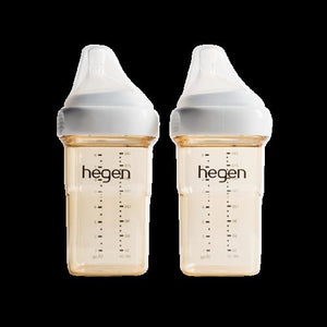 HEGEN PCTO™ 240ML/8OZ FEEDING BOTTLE PPSU, 2-PACK