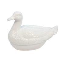 White Ceramic Duck Crock Pot
