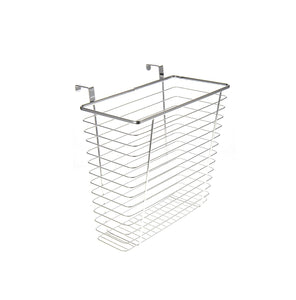 Chrome Waste Basket For Kitchens Or Restrooms