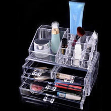 2Model Acrylic Cosmetic Organizer 3-Layer Lipstick Holder Display Stand Clear Makeup Case Makeup
