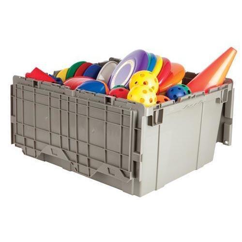 Premium Heavy-Duty Attached Lid Containers - Grey