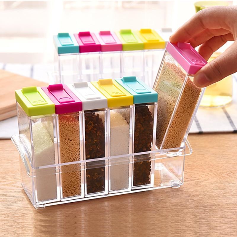 Seasoning & Spice Transparent Storage Box Jars
