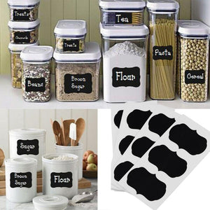 36 Pack: Blackboard Storage Container Sticker Labels