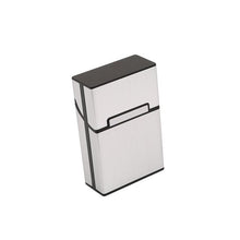 1pc  Tobacco Holder Pocket Box Storage Container 20 Cigar Cigarette Case Lighter Aluminum Metal Best Friend Magnetic Buckle