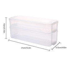 Plastic Storage Bins  Box Food Storage Containers with Lid Freezer Organizer