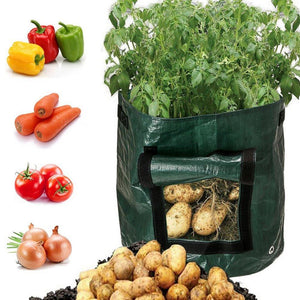NEW Vegetable Plant Grow Bag DIY Potato Grow Planter PE Cloth Tomato Planting Container Bag Thicken Garden Pot Garden Pot